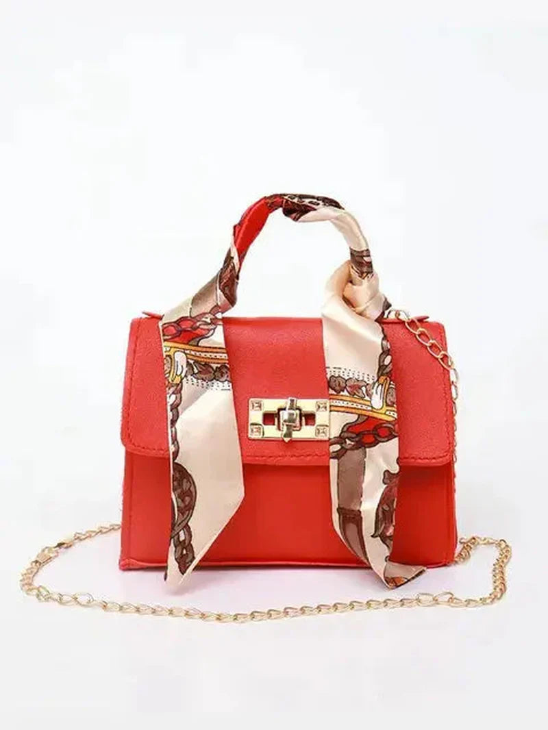 Women’S Crossbody Handbag Faux Leather Chain Strap Spring Shoulder Bag
