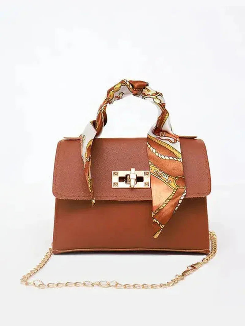 Women’S Crossbody Handbag Faux Leather Chain Strap Spring Shoulder Bag