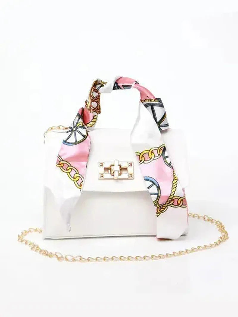 Women’S Crossbody Handbag Faux Leather Chain Strap Spring Shoulder Bag