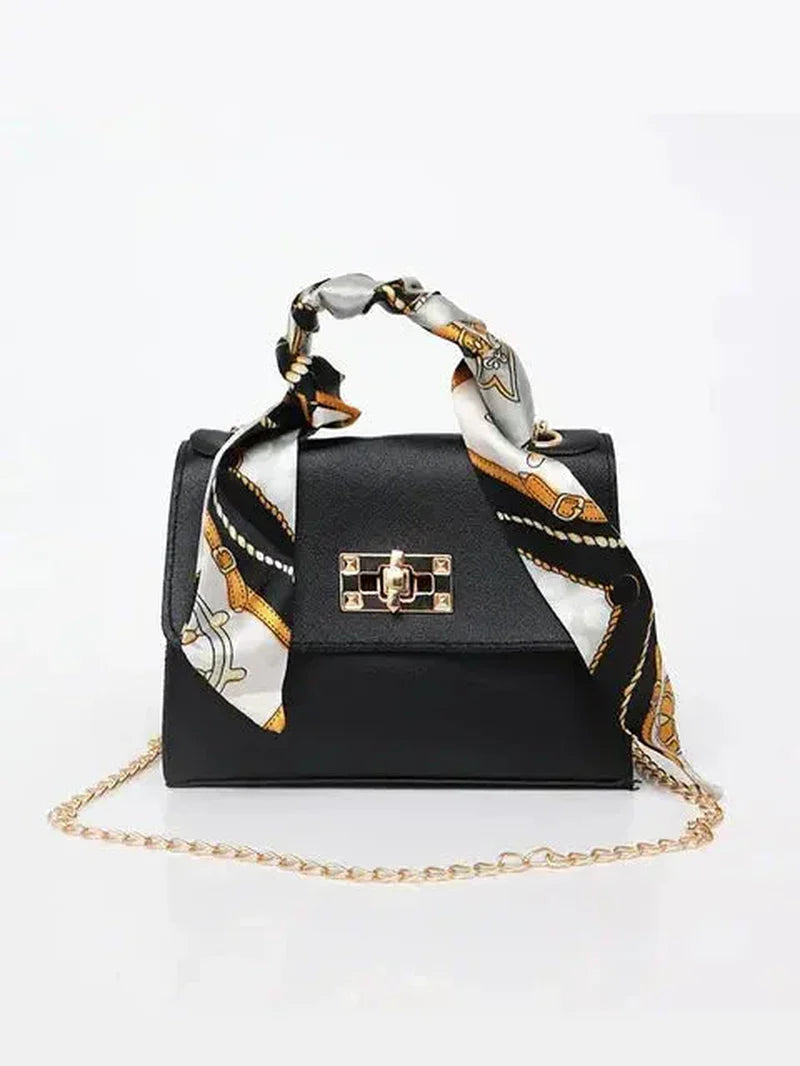 Women’S Crossbody Handbag Faux Leather Chain Strap Spring Shoulder Bag